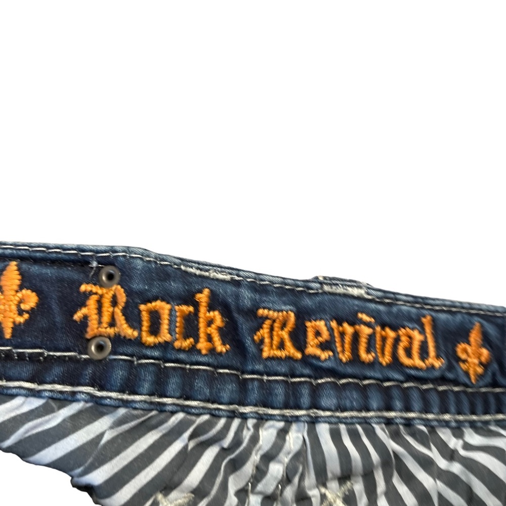 Rock Revival Women Jeans Size 25 Dark Blue Janelle Skinny Low-Rise Stretch Denim - Picture 9 of 10